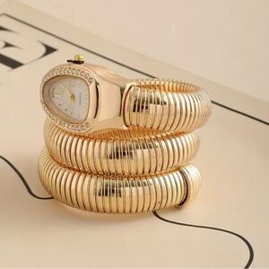 Serpenti Gold Wrap Timepiece Watch